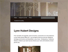 Tablet Screenshot of lynnhubertdesigns.com